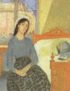 the artist in her room in paris Gwen John